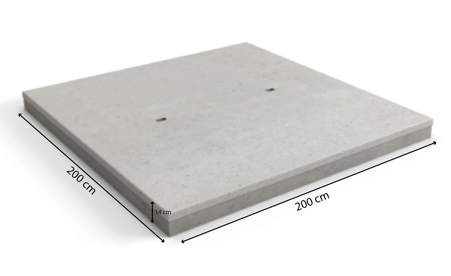 Dalles neuves Duradalle epaisseur 14cm